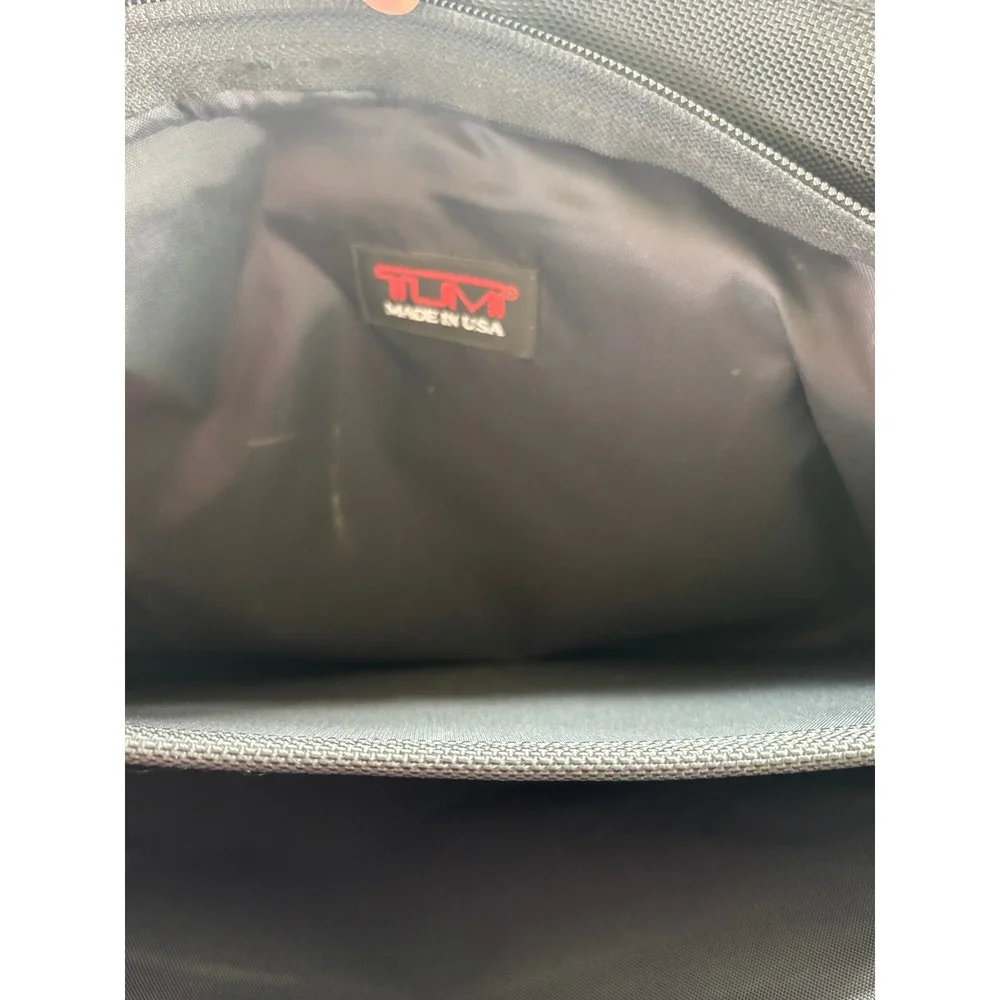 Tumi Black Ballistic Nylon Briefcase Made in USA Expandable Laptop Business Bag